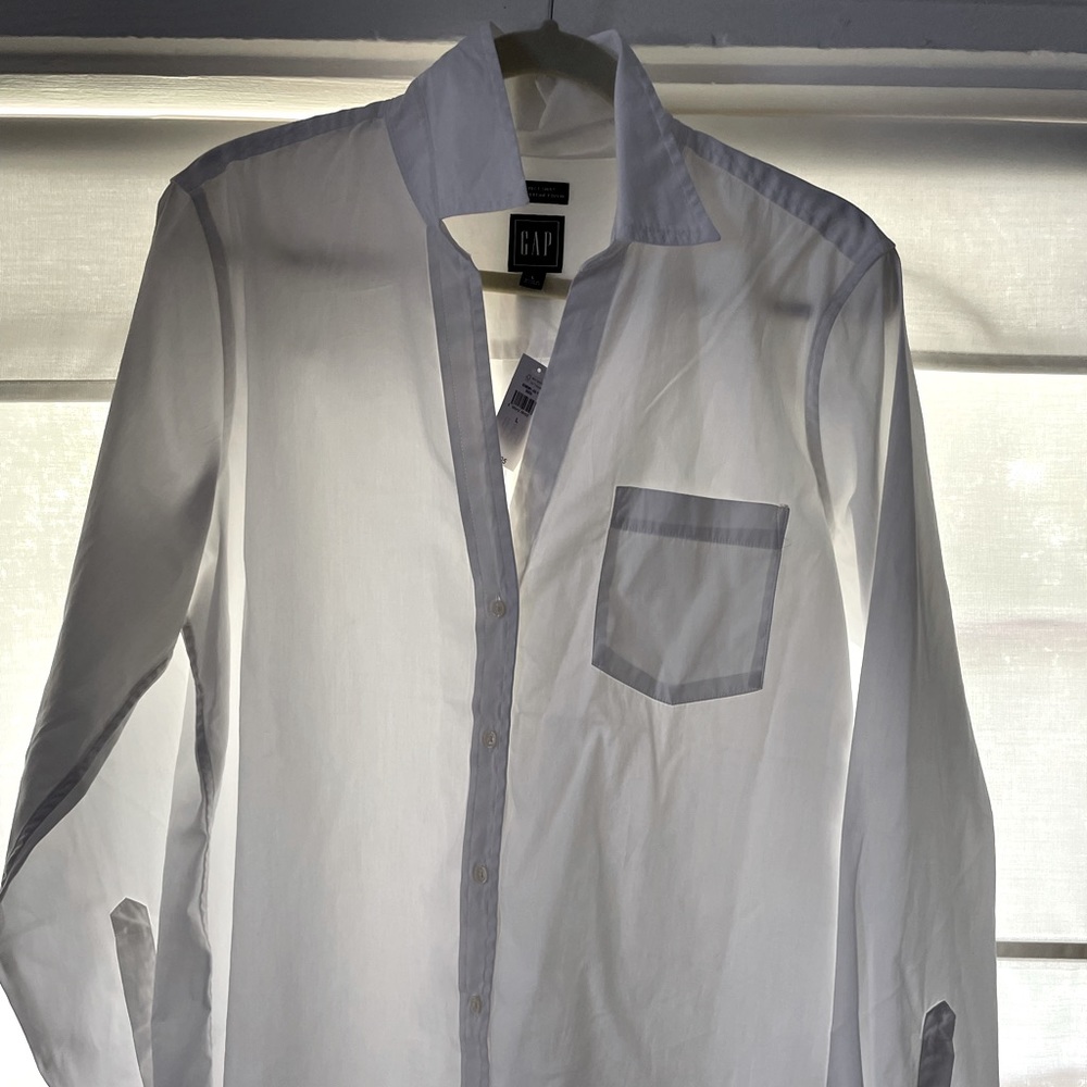 NWT crisp white Oxford